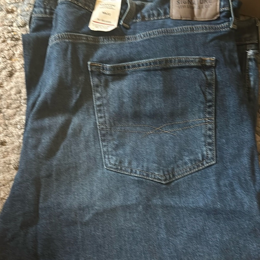 Long blue jeans